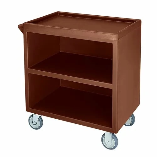 Cambro BC330131 3-Shelf 500 Lb. Capacity Dark Brown Utility Bus Cart — main image