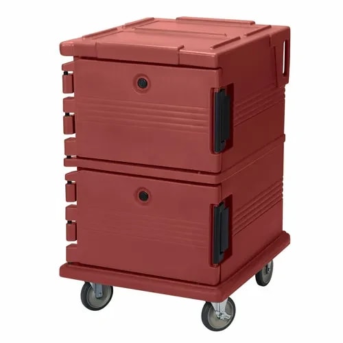 Cambro Ultra Cam Cart UPC1200402 Insulated Brick Red Front Loader Food Carrier — main image