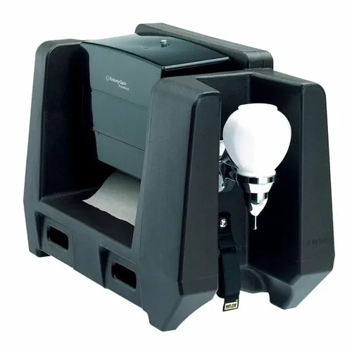 Cambro HWATD110 Black Handwashing Sation — main image