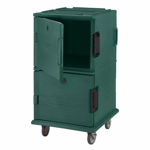 Cambro Ultra Cam Cart UPC1600192 Insulated Granite Green Front Loader Food Carrier — main image