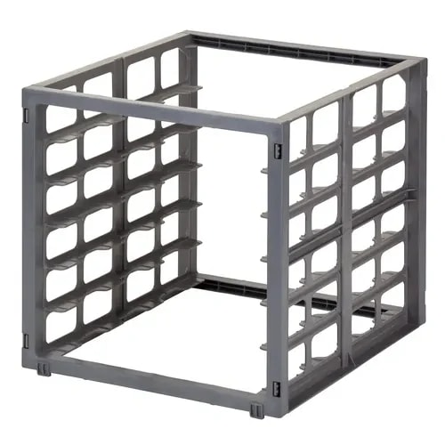 Cambro Camshelving CBUPR1826S6580 Basic Series 6-Full Size Brushed Graphite Sheet Pan Rack — main image