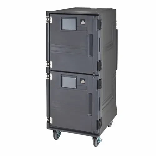 Cambro Pro Cart Ultra PCUCC615 Electric Charcoal Gray Cold Front Loader Food Carrier — main image