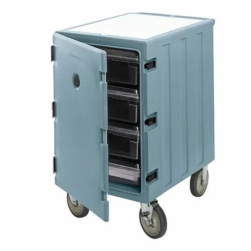 Cambro Camcart 1826LBC401 Insulated Slate Blue Front Loader Food Carrier — main image