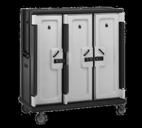 Cambro MDC1520T30615 Charcoal Gray Meal Delivery Cart — main image