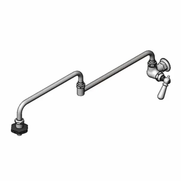 T&S B-0592-26-CH Wall Mount Pot and Kettle Filler Faucet with 26" Double-Jointed Nozzle — main image