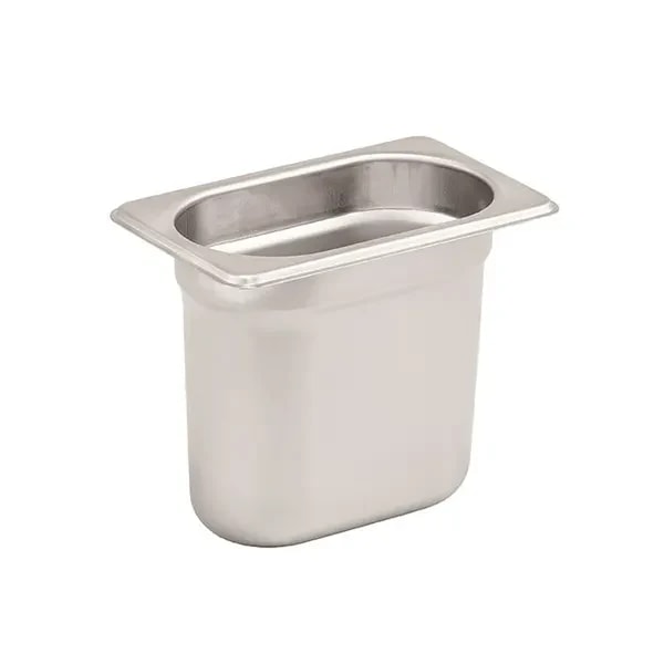 1/9-Size Anti-Jam Heavy Duty Stainless Steel Food Pan 6" Deep — main image