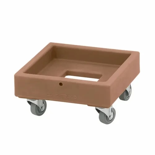 Cambro Camdolly CD1313157 Open Frame Coffee Beige Food Carrier Dolly — main image