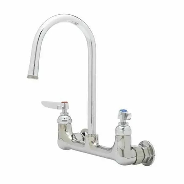 T&S B-0330CR-PRISON 8" Double Pantry Faucet — main image