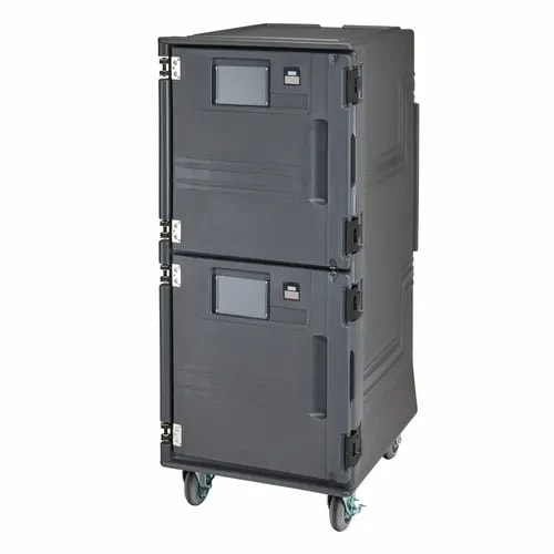 Cambro Pro Cart Ultra PCUCH615 Charcoal Gray Hot/Cold Cart — main image