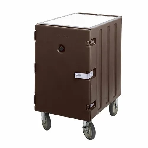 Cambro Camcart 1826LTCSP131 Insulated Dark Brown Front Loader Food Carrier — main image