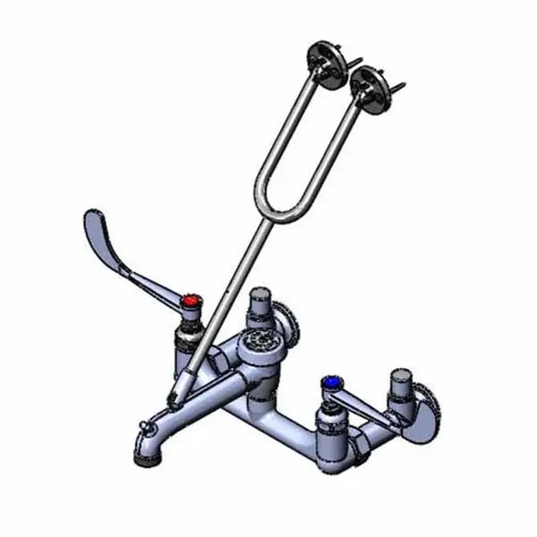 T&S B-0657-01 8" Wall Mount Service Sink Faucet — main image
