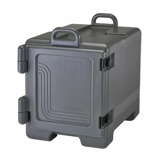 Cambro Ultra Pan Carrier UPC300615 Insulated Charcoal Gray Front Loader Food Carrier — main image