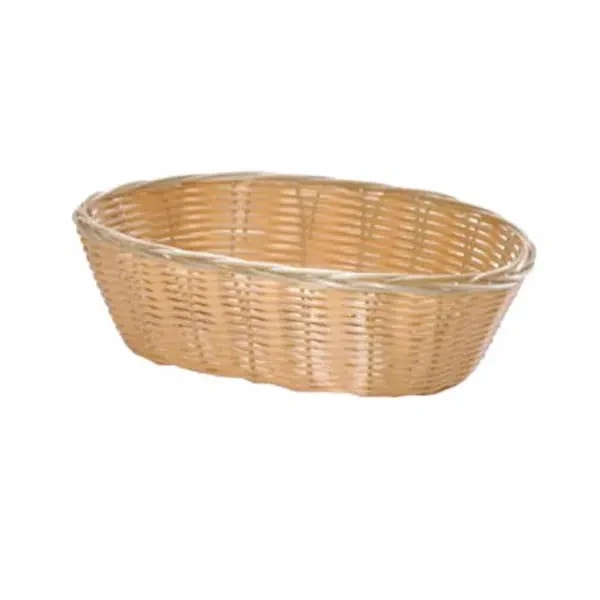 Tablecraft 1176W Natural Oval Woven Basket 10" x 6-1/2" x 3 | Case of 12 — main image