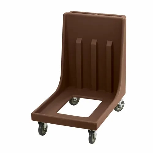 Cambro Camdolly CD1826MTC131 Open Frame Dark Brown Food Carrier Dolly With Handle — main image