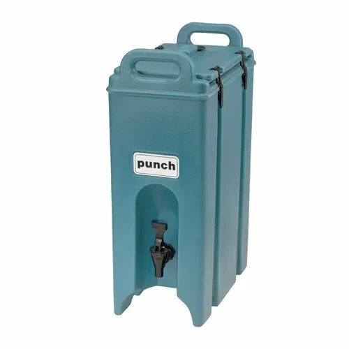 Cambro Camtainer 500LCD401 4-3/4 Gallon Insulated Slate Blue Beverage Dispenser — main image