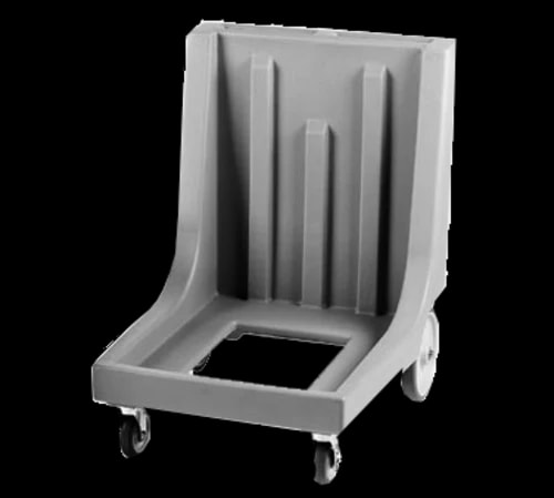 Cambro Camdolly CD100HB615 Open Frame Charcoal Gray Food Carrier Dolly With Handle — main image