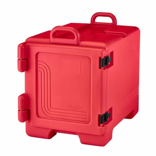 Cambro Ultra Pan Carrier UPC300158 Insulated Hot Red Front Loader Food Carrier — main image