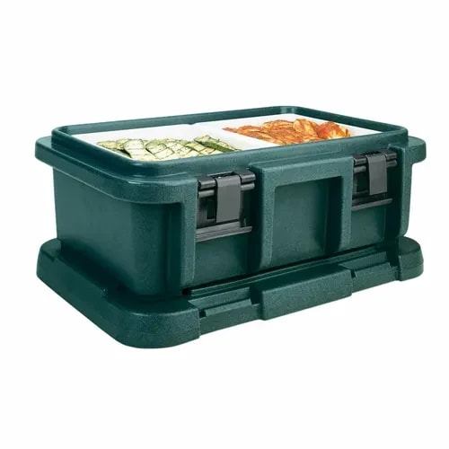 Cambro Ultra Pan Carrier UPC160192 Granite Green Top Loader 6" Deep — main image