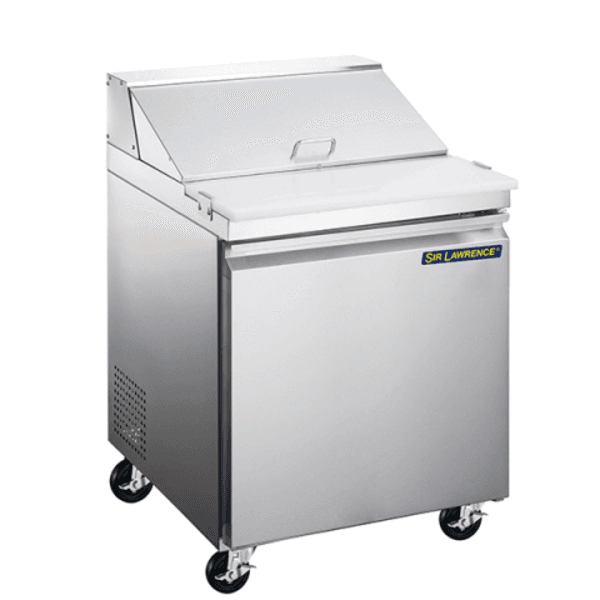 Sir Lawrence 3130084 27" Stainless Steel 1-Door Refrigerated Sandwich Prep Table