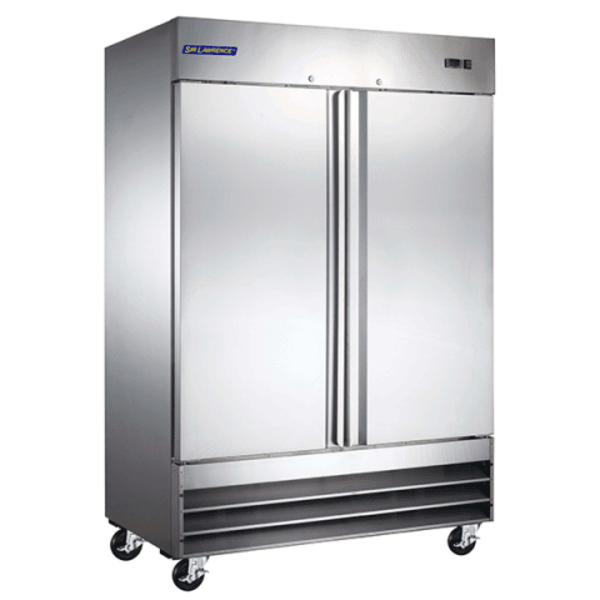 Sir Lawrence SLREF-2DES 54" Stainless Steel 2-Door Reach-In Refrigerator