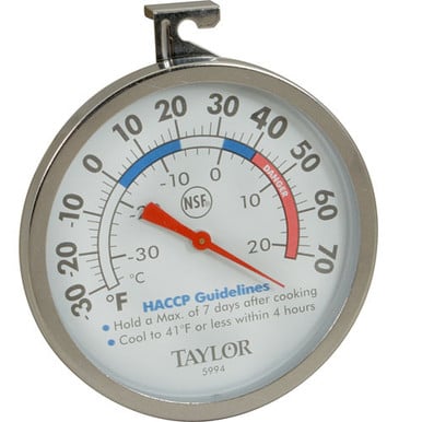 Taylor Precision 5994 -30° to 70°F Refrigerator/Freezer Thermometer