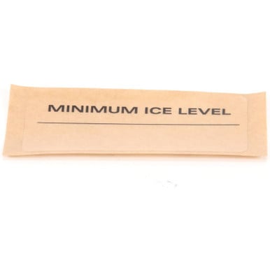 Delfield 9294400 Label, Min Ice Level, Bi M Eng