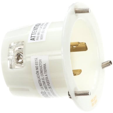 Alto Shaam IT-3723 Inlet, Male, Twist, 20A, 125V