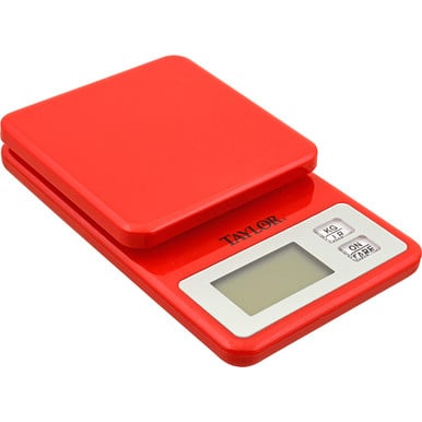 Taylor Precision 3817R Scale, Digital (11Lbs, Red, Plst)