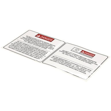 Henny Penny 71901 Label-Operational Haz, Eng/Fr