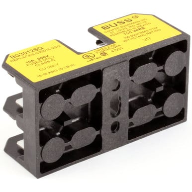 Hatco 020302200 fuse block 15a 600v 2p g class