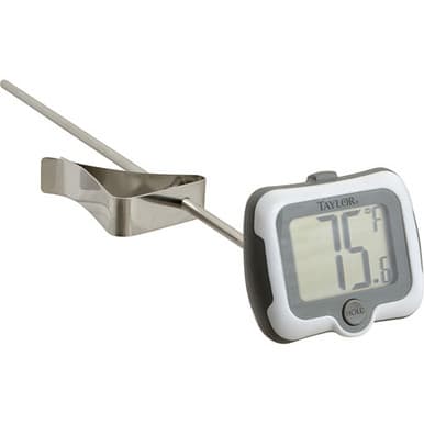 Taylor Precision 9839-15 40° to 450°F Adjustable Angle Digital Candy/Fryer Thermometer