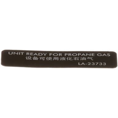 Alto Shaam LA-23733 Labels, Ready PropaneGas, Esg