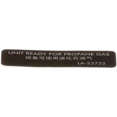 Alto Shaam LA-23733 Labels, Ready PropaneGas, Esg