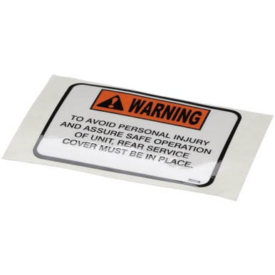 Henny Penny 35938 Label-Service Cover