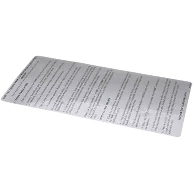 Taylor 045273 Decal-Inst-Cln-Day-Ht-Ss