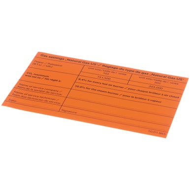 Rational 10.01.865P Sys Stckr Gas T102G/202G Nat