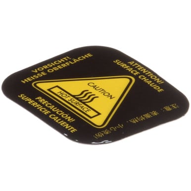 Alto Shaam LA-3087 Label, Caution, Hot, Warnin Ginternational Triangle