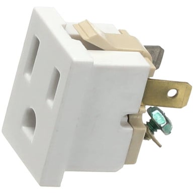Receptacle Blocks — Wilbur Curtis WC-14001 Receptacle, Snap-In 125V15A S