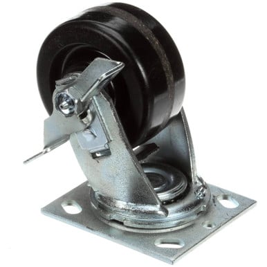 Randell HD CST201 Caster, 4", W/ Brake, Plate Swivel