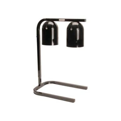 Nemco 6000A-2B Black Freestanding Double Bulb Heat Lamp