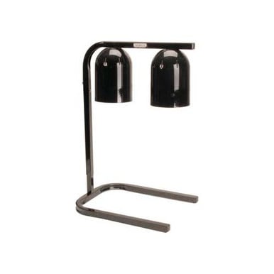 Nemco 6000A-2B Black Freestanding Double Bulb Heat Lamp