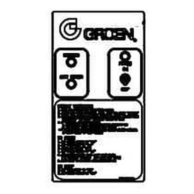 Groen 123802 Overlay, Dh Front Panel With