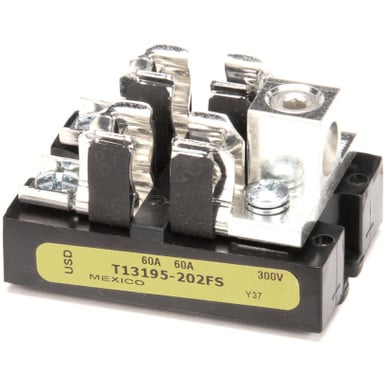 Hatco 02.41.001.00 Fuse Block 60A 300V 2P2/0 Lug