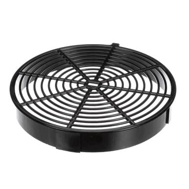 True 919512 Evaporator Fan Cover, 9.070 Dia. Black — main image