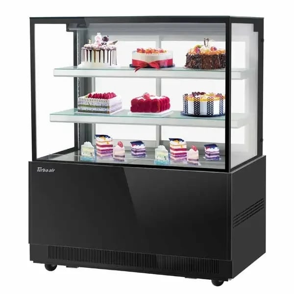 Turbo Air Compressors — Turbo Air TBP48-54NN-B Refrigerated Black Bakery Display Case 47-1/4"W