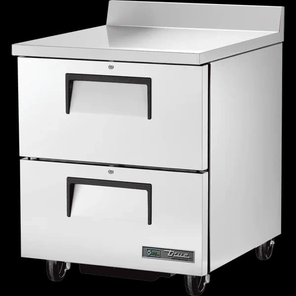 True TWT-27D-2-HC Worktop Refrigerator, 27", 2 Drawers — main image