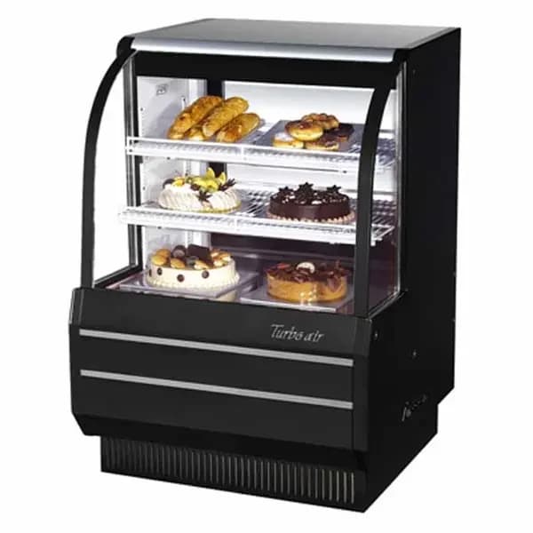 Turbo Air TCGB-36-B-N Refrigerated Black Bakery Display Case 36-1/2"W — main image