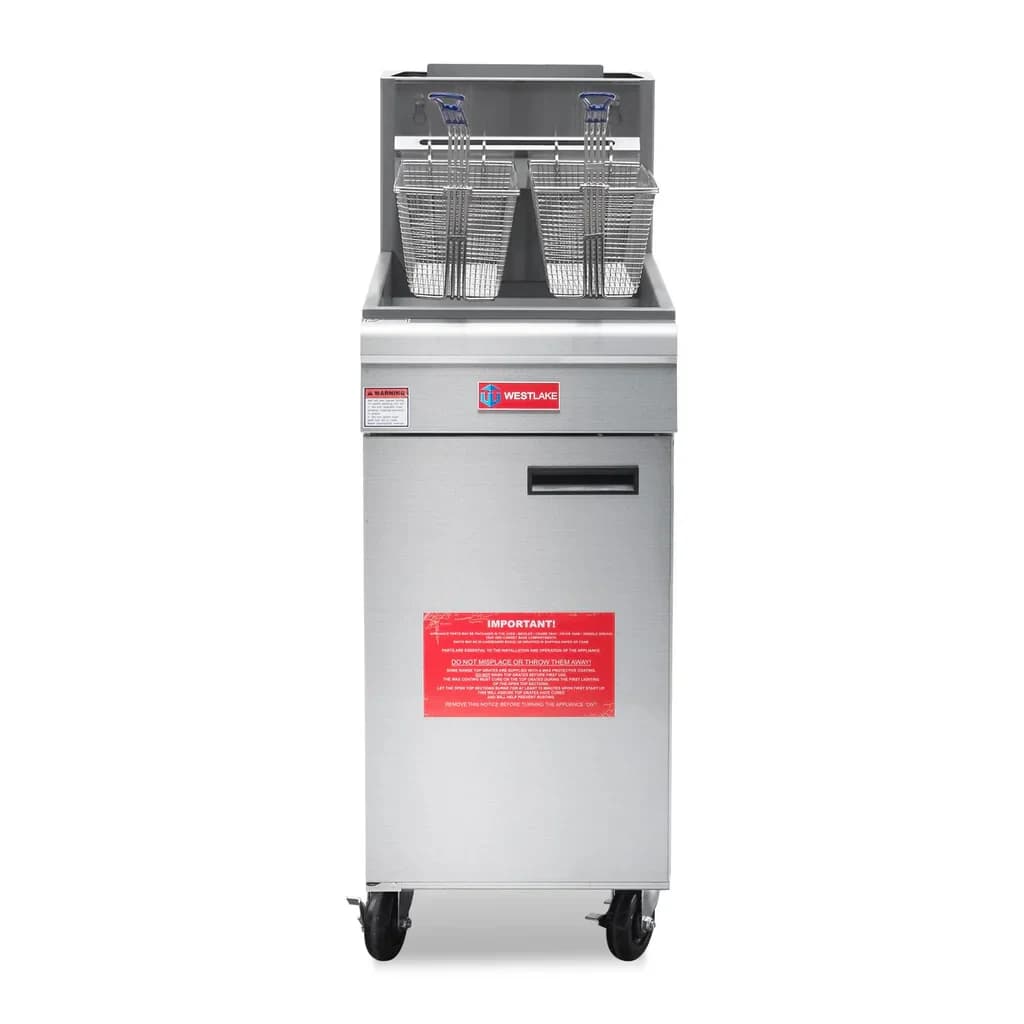 Westlake GF90 Deep Fryer 15.5" 90,000 Btu 40 lb Oil Capacity — main image