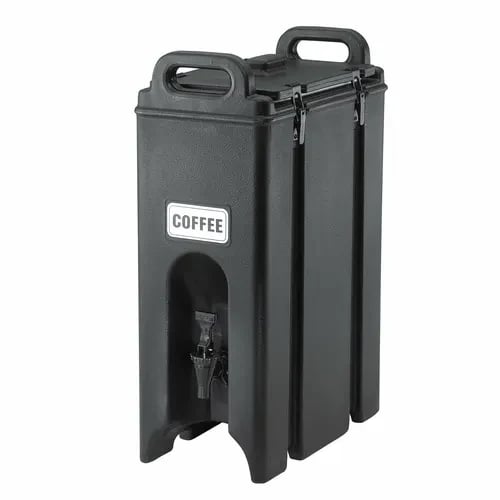 Cambro Camtainer 500LCD110 4-3/4 Gallon Insulated Black Beverage Dispenser