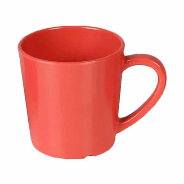 Thunder Group CR9018RD Orange 7 oz. Melamine Mug/Cup | Case of 12 — main image